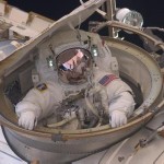This is what it looks like when a spacewalking astronaut calls it a day. Time to head inside! Astronaut Andrew Feustel re-enters the International Space Station after completing an eight-hour, seven-minute spacewalk in the spring of 2011.
Image Credit: NASA