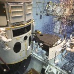 More diving fun in the Neutral Buoyancy Laboratory! Astronauts John Grunsfeld and Andrew Feustel get some underwater practice installing a new imaging instrument on the the Hubble Space Telescope at the Johnson Space Center (JSC) in Houston, Texas.
Image Credit: NASA