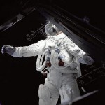 In this picture, we step back in time a bit to 1969's Apollo 9 mission. Astronaut Russell Schweickart, the mission's lunar module pilot, stands on the module's deck during a spacewalk. The image was taken from inside the lunar module "Spider" by mission commander James McDivitt. Apollo 9 was the first manned flight of the command/service module along with the lunar module. The mission's crew tested several things that were critical to landing on the moon, including the lunar module's engines, backpack life support systems, navigation systems and docking maneuvers. It was the third manned mission of the Apollo program, launching on March 3, 1969. The crew spent 10 days in low-Earth orbit. Of course, it would only be a few months later, on July 20, 1969, that mankind would visit the moon for the first time, on the historic Apollo 11 mission.
Image Credit: NASA/James McDivitt